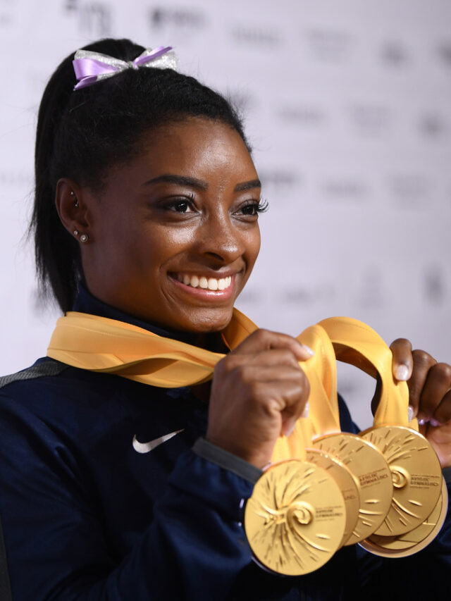 The Olympic Gold Medallist Simone Biles, the Gymnastics Queen, makes history to come to be first female gymnast to land Yurchenko double pike | Simone Biles Olympic Gold February-March 2024